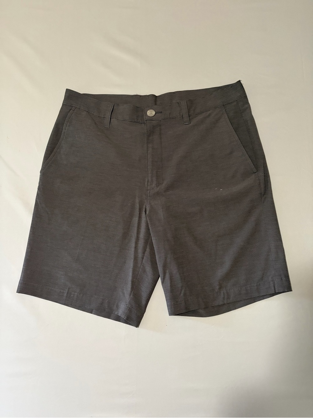 PGA Tour Charcoal Flat-Front Performance Shorts